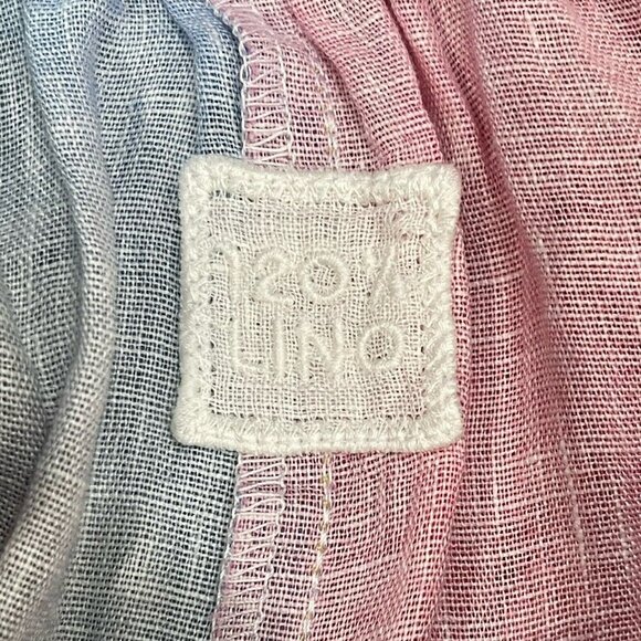 120% Lino Linen Floral Wide-Leg Pull-On Pants Size 44 / US M Summer Resort Beach - Picture 7 of 15